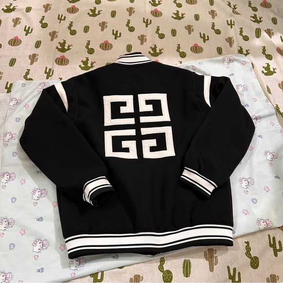 Givenchy Black And White Color-Blocked Baseball Jacket - Picture 9 of 9